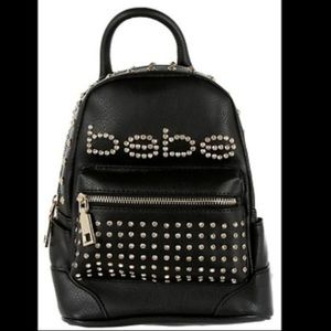 Small Bebe backpack with gold accessories